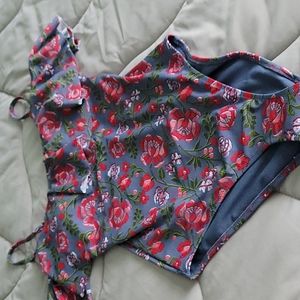 Adore Me Floral with sleeve bathing suit